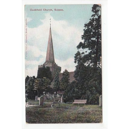 Cuckfield Church Postcard 1923 West Sussex