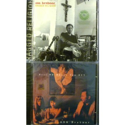 LOT OF 2 ASA BREBNER BEST NO MONEY CAN BUY new & RAGGED RELIGION MUSIC CDs