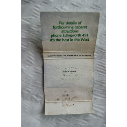 old Matchbook Cover- The New Webbington Hotel & Country Club
