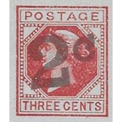 Canada #L9f Victoria Letter Card, Setting Type 2 Perf B MINT "Capital C" variety