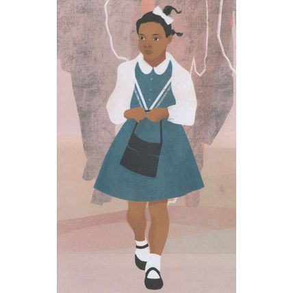 Ruby Bridges African American Anti Racism Civil Rights Activist Postcard