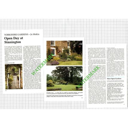 Sinnington Hall William and Jane Baldwin - 1991 Article