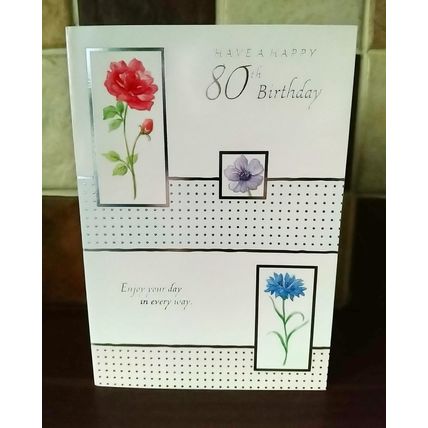 80th birthday card - Have a Happy 80th birthday
