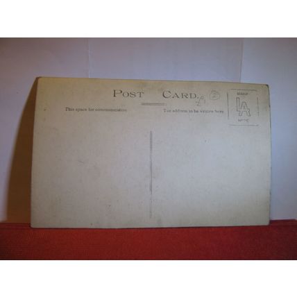 UNKNOWN FAMILY OF FIVE photograph .unused antique postcard real photo #