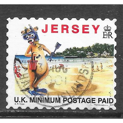 JERSEY 2000 DIE CUT COW BEACH SNORKEL MASK FLIPPERS BUCKET SPADE UK RATE USED SG
