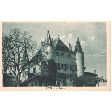 Switzerland Postcard 1929 - Nyon - Le Chateau