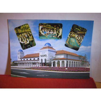 CASINO, ARUBA, NETHERLANDS ANTILLES, CARIBBEAN ISLAND unused postcard #