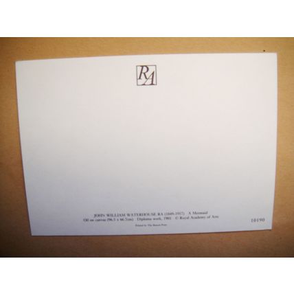Postcard, Unused, A Mermaid, John Waterhouse, Published Beacon Press