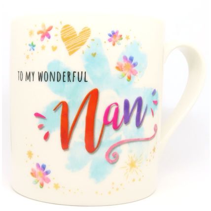 Nan Mug Fine China Mug To My Wonderful Nan 9 CM Ceramic Tableware Mothers Day
