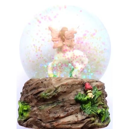 Pink Fairy & Unicorn Snowglobe Ornament Figurine 8 CM Gift Home Decor Mythical