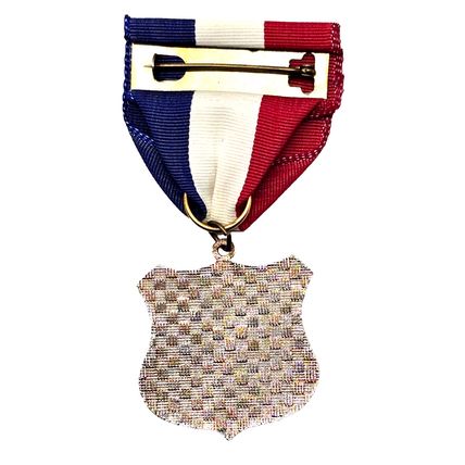 USA Swimming Lanes Crest Award Medal Red White Blue Stars (B28)