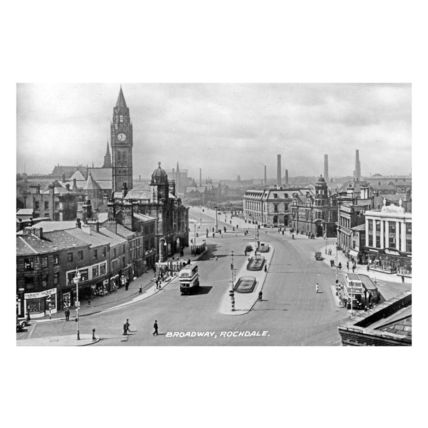 pt3149 - Rochdale , Broadway , Lancashire - print 6x4
