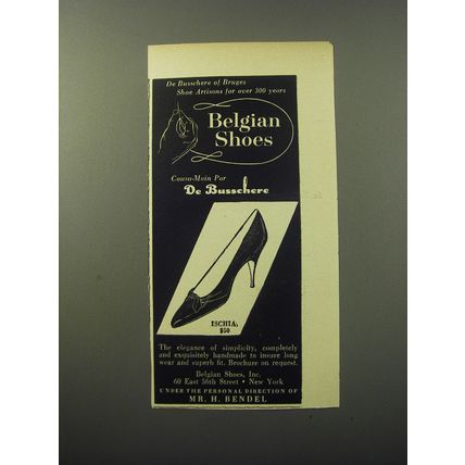 1960 De Busschere Ischia Shoes Advertisement
