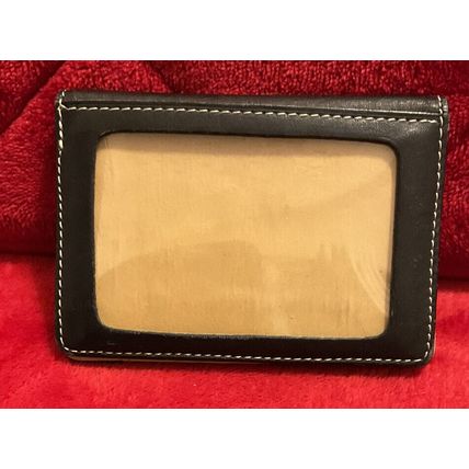 A Vintage KITAMURA MOTOMACHI Black Leather ID Wallet JAPAN