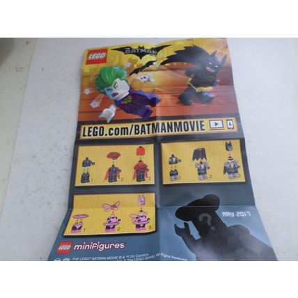 LEGO - Batman Movie - 71017 - #2 - Glam Metal - pack and cheek sheet