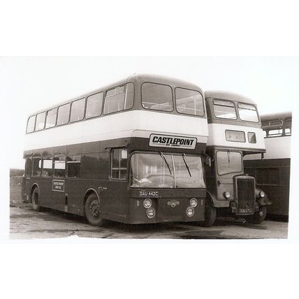 Black & White Photo of Castle Point Bus Co. Ltd. - DAU 442C ex. Nottingham City