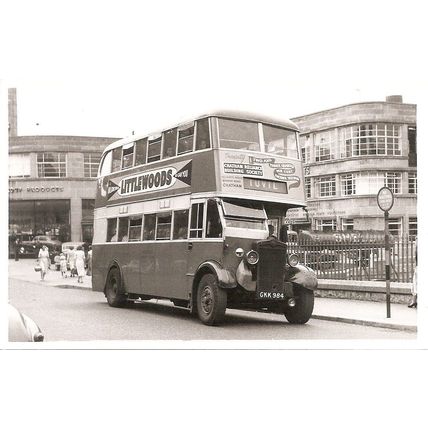 Black & White Photograph of Maidstone Corporation Transport - GKK 984