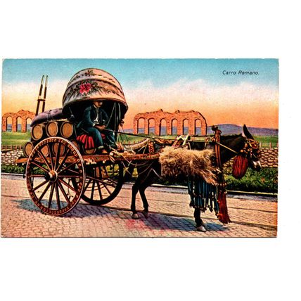 Carro Romano` - Postally Unused - Cesare Capello Milano Postcard.