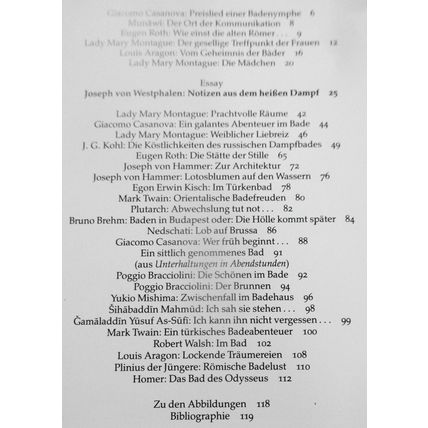 In den Tempeln der Badelust : Architekturen der Sinnlichkeit. 1986 Hardcover/DJ