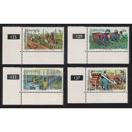 Venda Tea Cultivation 4v Corners 1980 MNH SG#26-29