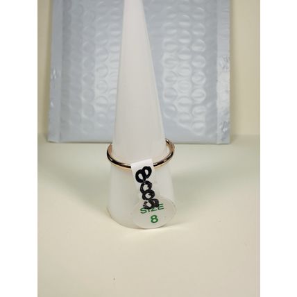 NWT Bomb Party Sz8 BP Ring Fashion Jewelry RBP Triangle Light Blue Rose Gold Pl