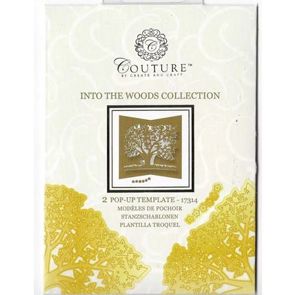 Couture. Into The Woods Collection - Pop Up Template Die Set. Die Cutting Crafts