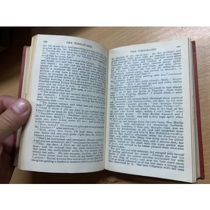c1910s W M THACKERAY "THE VIRGINIANS" FICTION ILLUSTRATED ANTIQUE BOOK (P3)