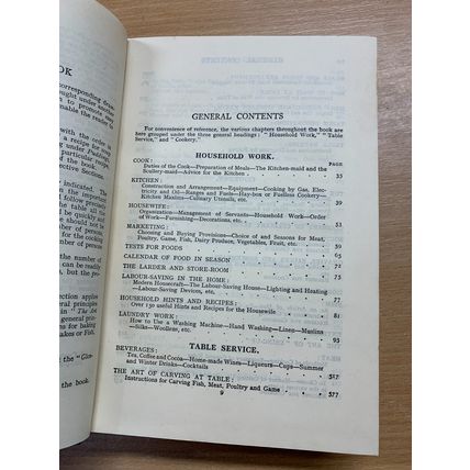 c1950 "MRS BEETON'S ALL ABOUT COOKERY" ILLUSTRATED HARDBACK BOOK (P4)