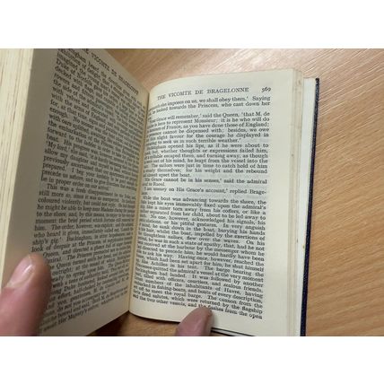VINTAGE ALEXANDRE DUMAS THE VICOMTE DE BRAGELONNE FICTION FAUX LEATHER BOOK (P3)