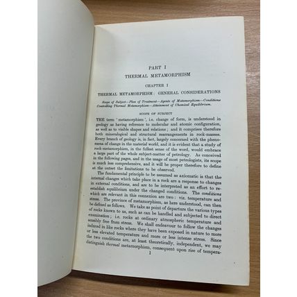 1952 "METAMORPHISM" TRANSFORMATIONS OF ROCK MASSES ILLUSTRATED HB BOOK (P4)