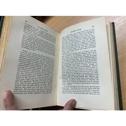 1890 LORD EDWARD BULWER-LYTTON "EUGENE ARAM" FICTION ANTIQUE BOOK (P5)