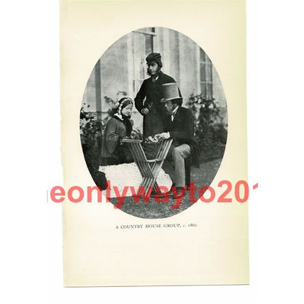 Country House Group (2), c1860, Book Illustration (Print), 1934