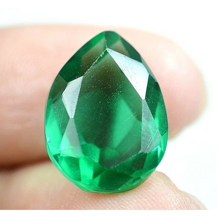 7.75 Ct Colombian Natural Green Emerald Pear Cut Loose Gemstone