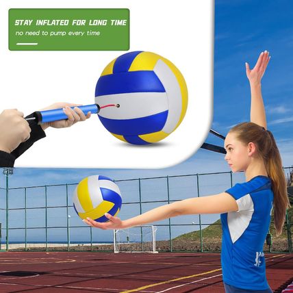 6 Pack Official Size 5 Volleyball Balls of Composite Leather Inflatable with Pum