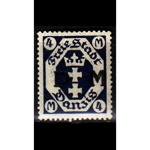 GERMANY REICH Danzig [Dienst] MiNr 0020 ( */mh ) [La]