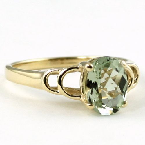 Green Amethyst (Prasiolite), 10KY Gold Ring, R300