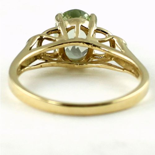 Green Amethyst (Prasiolite), 10KY Gold Ring, R300