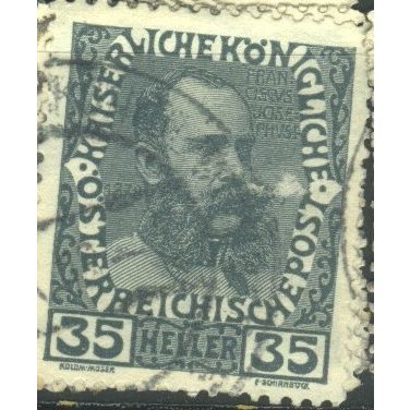 Austria 1908 - SG199A - 35h grey - Francis Joseph in 1878 - used