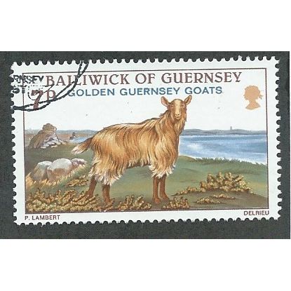 GUE 1980 7P 'GUERNSEY GOATS' FINE USED (EBID50-011)