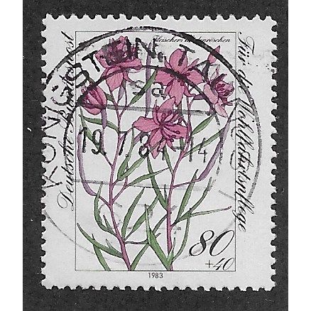 GER 1983 80pf +40 'HUMANITARIAN FUNDS - FLOWERS' FINE USED (EBID61-524)