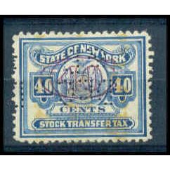 Used Revenue 40c N.Y. Stock Transfer Fine WA2812