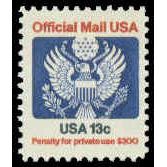 O129 13c Eagle Fine MNH G0622
