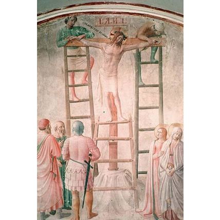 Christ Being Nailed to the Cross by Angelico 20 x 30 Poster