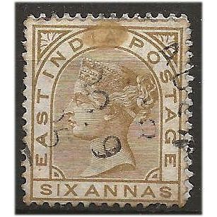 India 1876 SG81 6a Pale Brown Fine Used .. ..