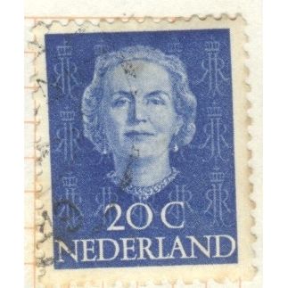 Netherlands 1949 - SG689 - 20c blue - Queen Juliana - used 3