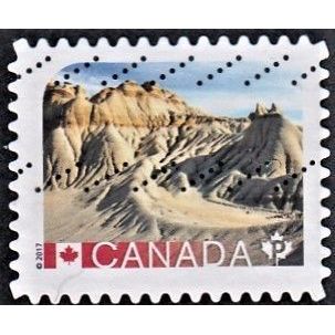 CANADA, 2017 'P' Dinosaur Provincial Park, SG 3014 (Scott #2964), used