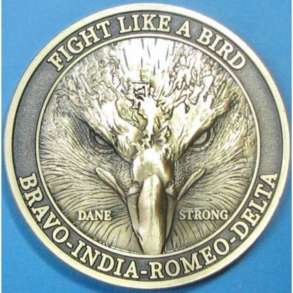 Fight Like A Bird. Challenge Coin. Souvenir. 1.75". 17b.