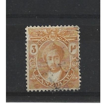 Zanzibar.SG278 3c Orange-Yellow.Fine Used.Jul24a