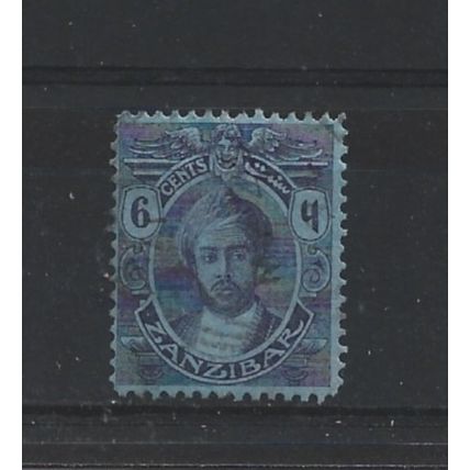 Zanzibar.SG281 6c Purple/Blue.Fine Used.Jul24f