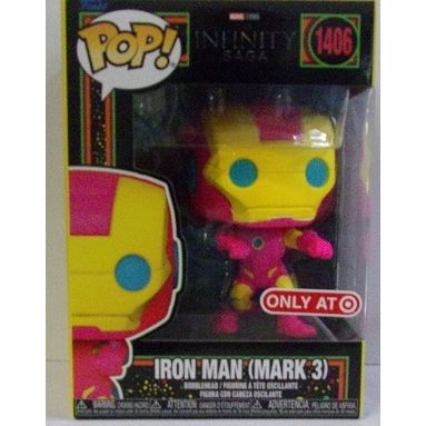 POP / FUNKO ' BLACKLIGHT ' IRON MAN MARK 3 figure (2024)